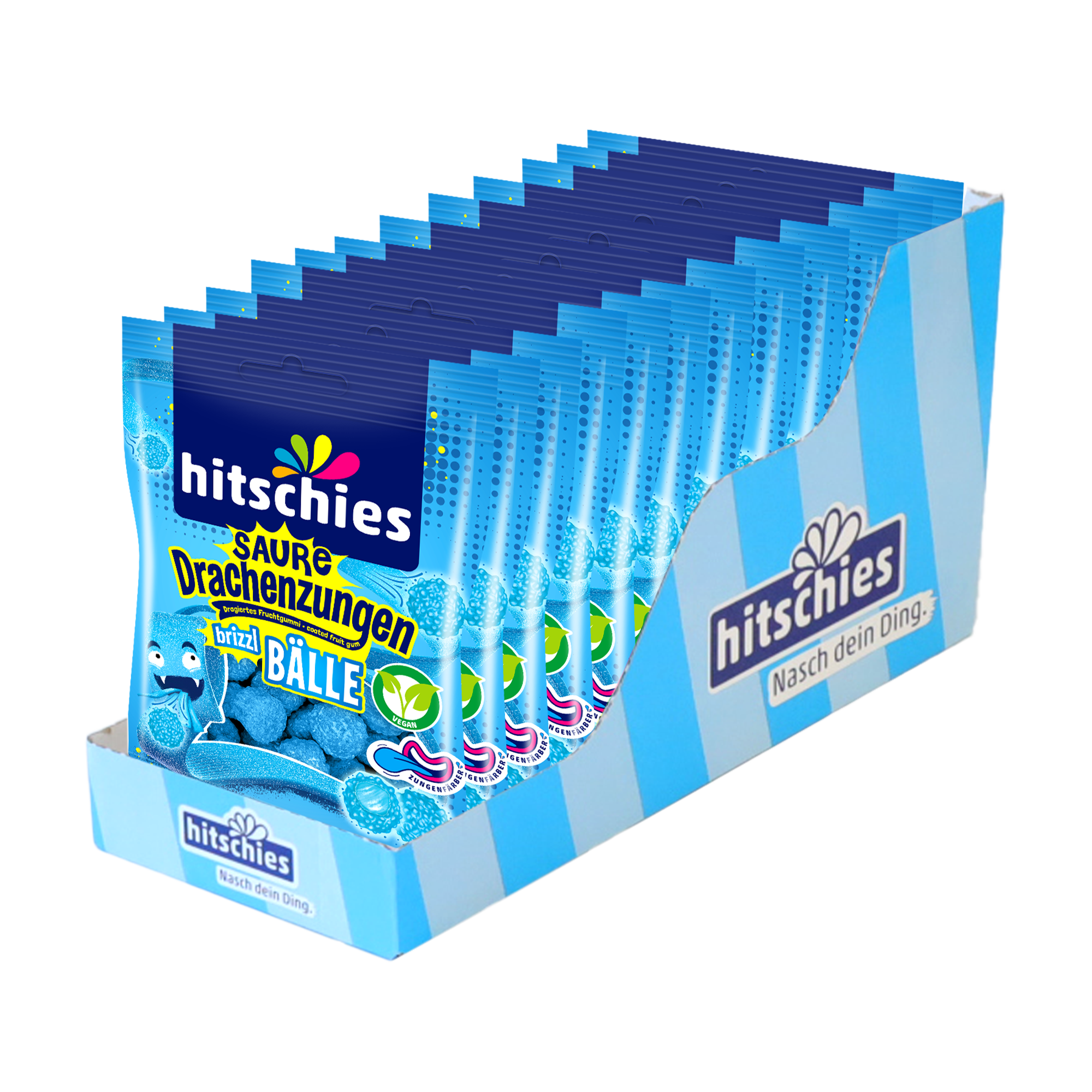 Sour dragon tongues brizzl balls blue 