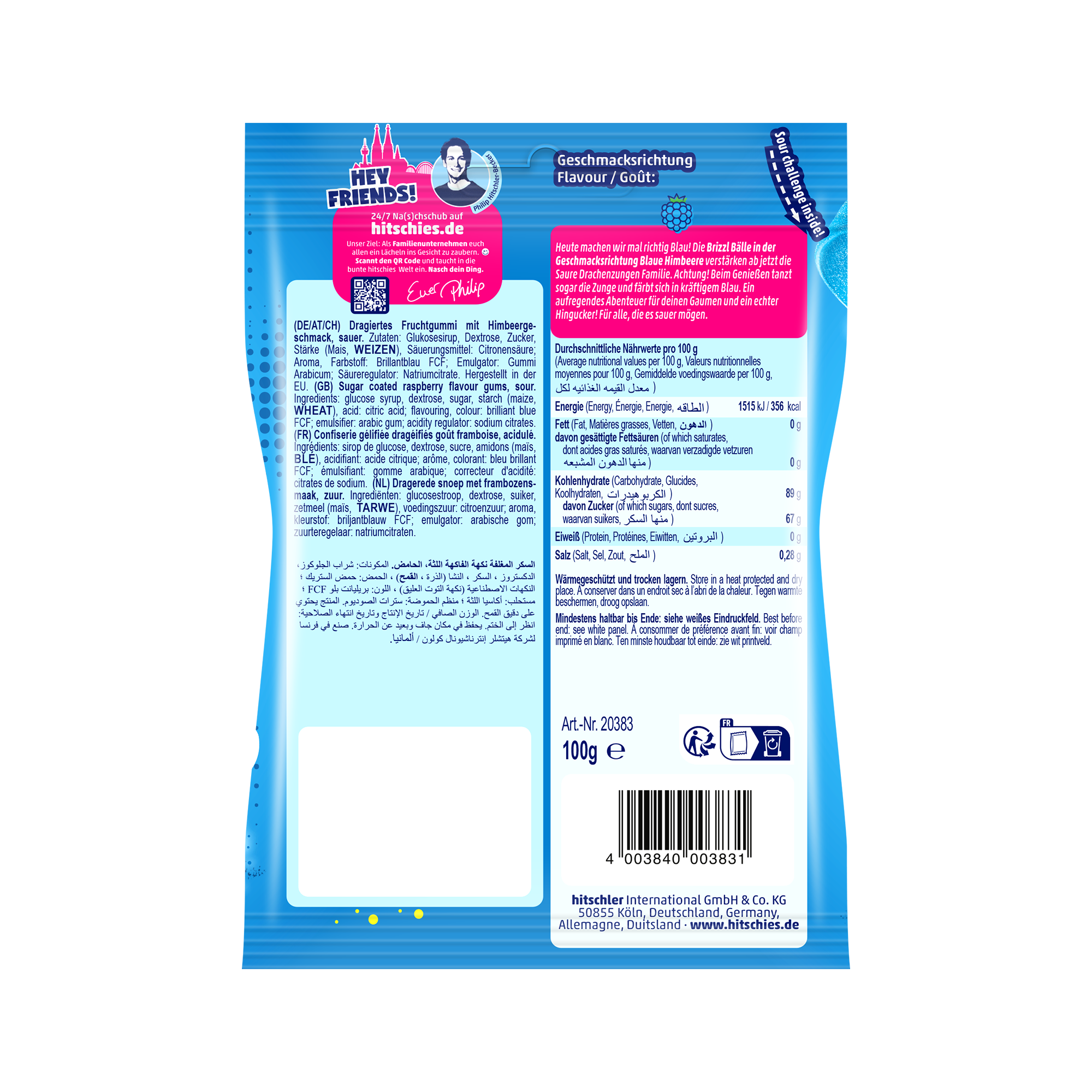 Sour dragon tongues brizzl balls blue 